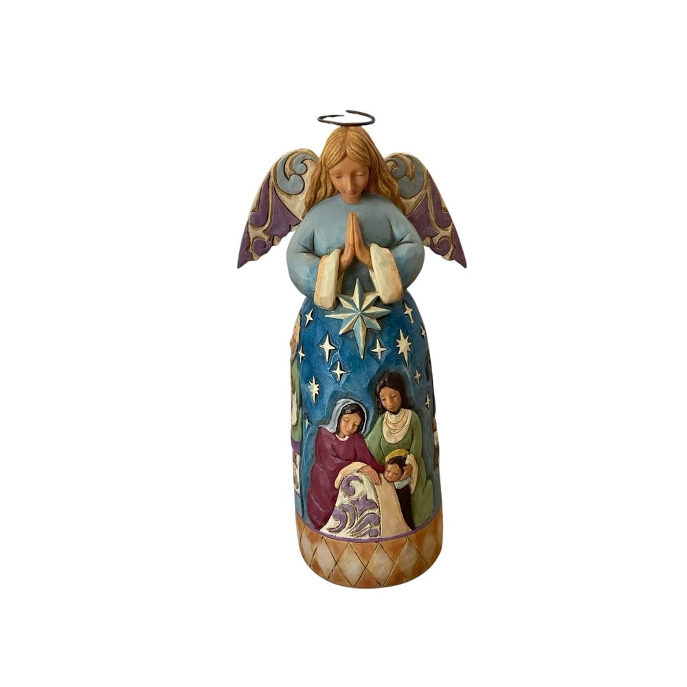 Jim Shore Heartwood Creek SHARE A CHRISTMAS PRAYER Angel Figurine 4051538 2015